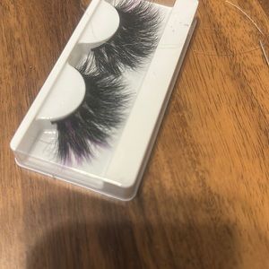 Deep purple lashes